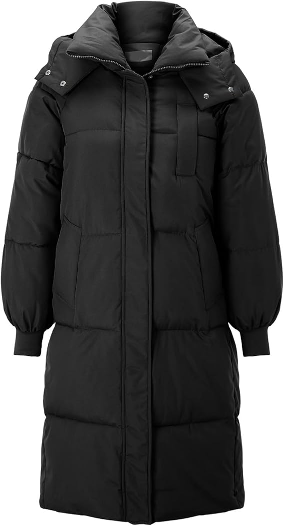 Classic Hooded Long Puffer Jacket – Wärme, Komfort und Schutz im Alltag